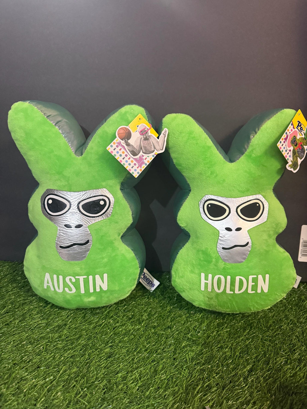 Personalized Gamer Bunny Easter Basket with Monkey Plush, Custom Gaming Inspired Gift