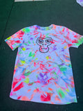 Tie Dye monkey face T shirt