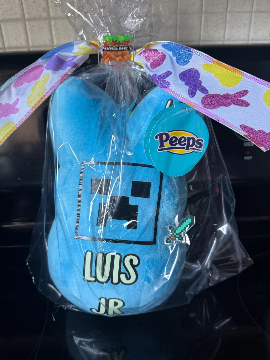 Super charged Minecraft peep plush