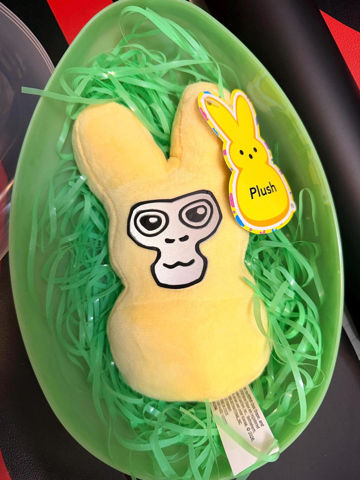 Personalized Gamer Bunny Plush, Custom Name Easter Toy, Mini Bunny Basket Stuffer