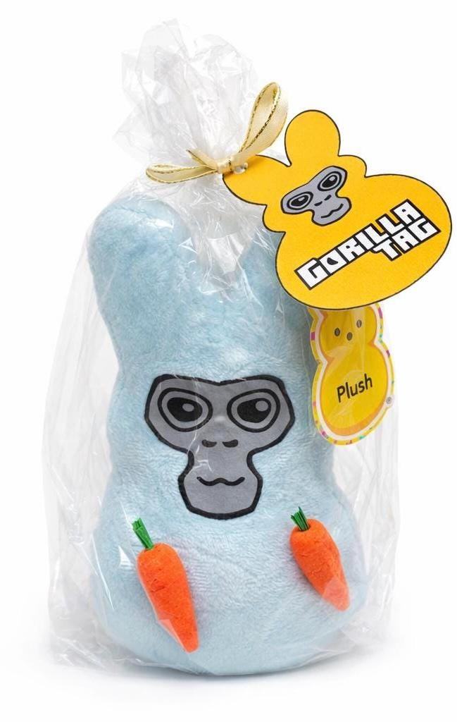 Personalized Gamer Bunny Plush, Custom Name Easter Toy, Mini Bunny Basket Stuffer