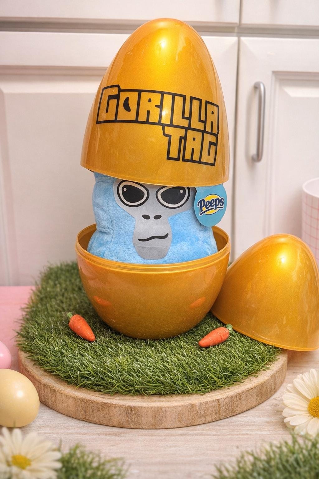 Personalized Easter Egg Gamer Plush – Custom Bunny Toy Basket Stuffer