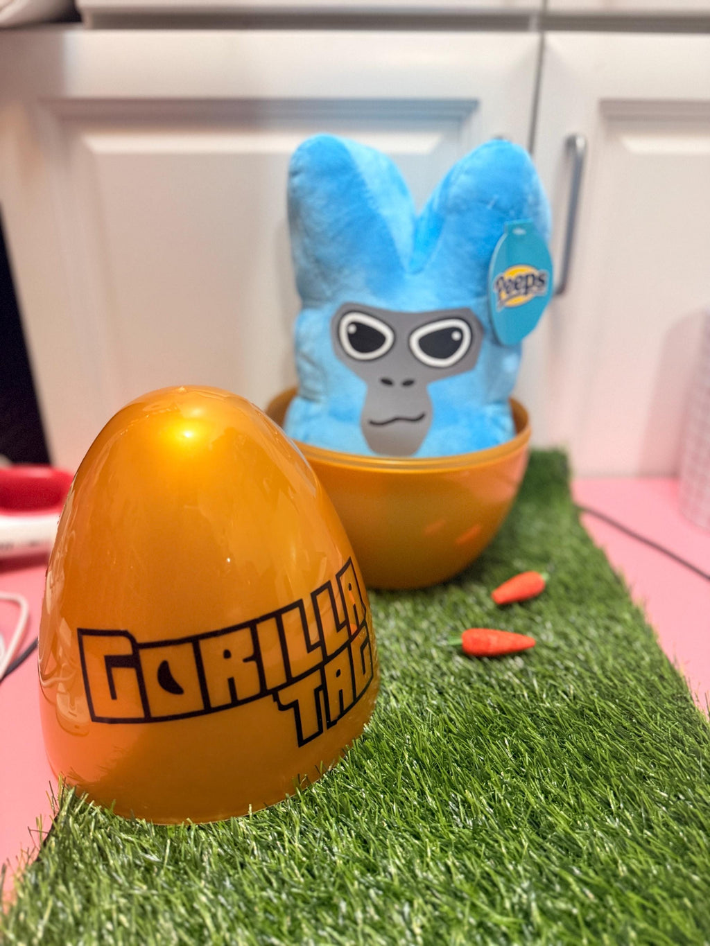 Personalized Easter Egg Gamer Plush – Custom Bunny Toy Basket Stuffer