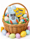 Personalized Gamer Bunny Plush, Custom Name Easter Toy, Mini Bunny Basket Stuffer