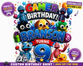 Personalized Gamer Birthday Shirt | Custom Name & Age Tee (Kids Party Outfit)