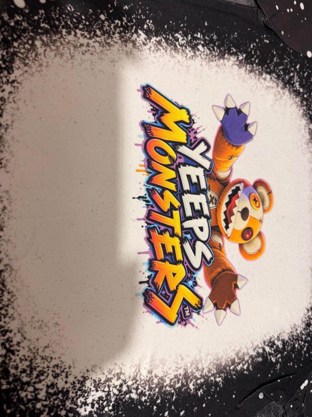 Handmade Monster Gamer Tee | Colorful Splatter Design, Kids Birthday Gift