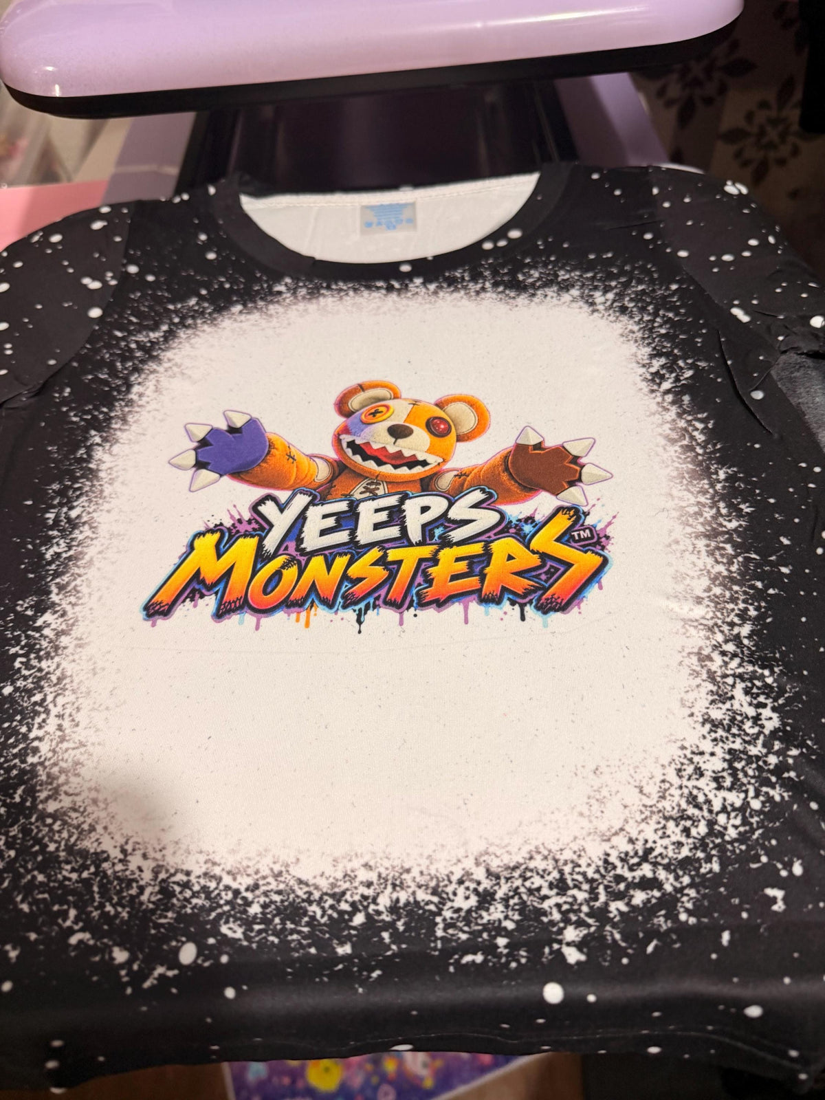 Handmade Monster Gamer Tee | Colorful Splatter Design, Kids Birthday Gift