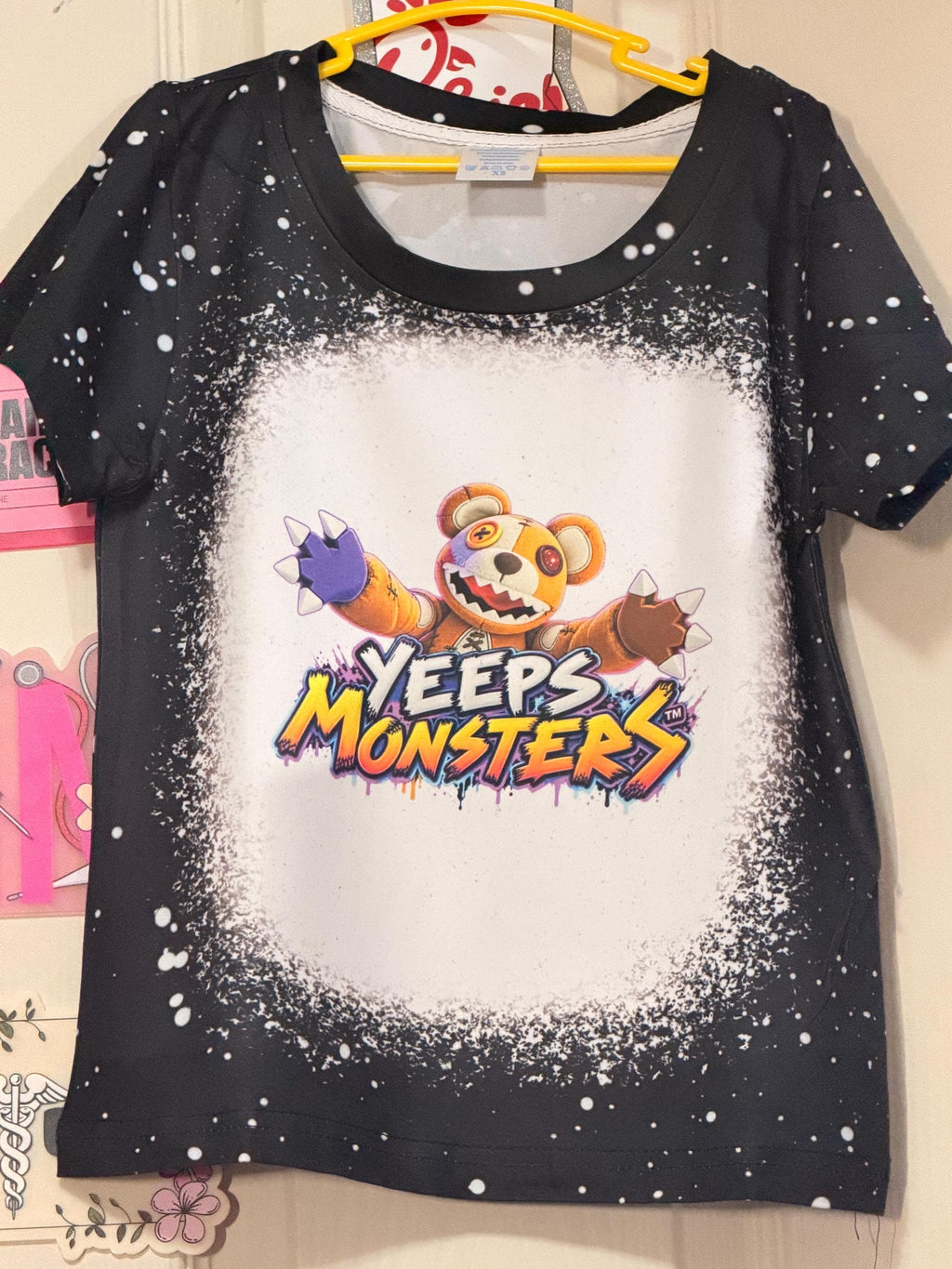 Handmade Monster Gamer Tee | Colorful Splatter Design, Kids Birthday Gift